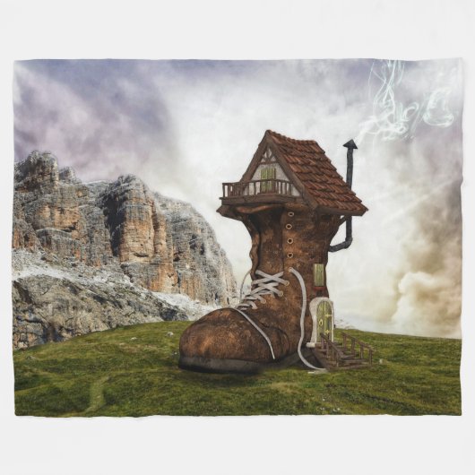 ELF HOUSE FLEECEDECKE (Vorderseite (Horizontal))