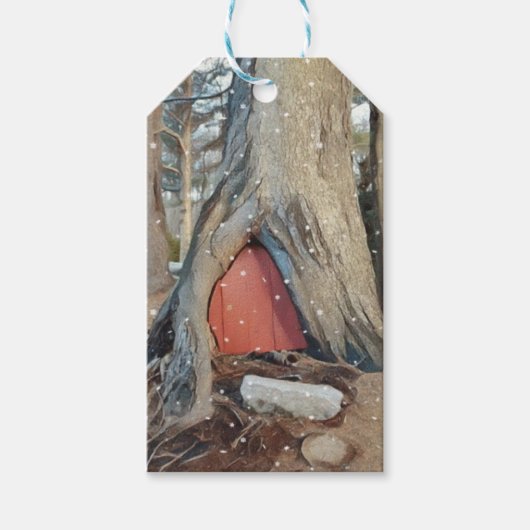 Elf House Geschenkanhänger (Vorderseite)
