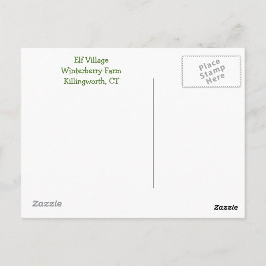 Elf House Postkarte (Rückseite)