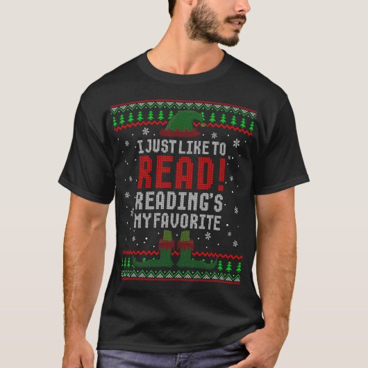ELF I lese einfach gerne Lektüre von meinem Liebli T-Shirt (Vorderseite)
