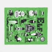 Elf Icons und Movie Quotes Fleecedecke (Vorderseite (Horizontal))