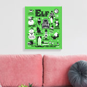 Elf Icons und Movie Quotes Leinwanddruck (Insitu (Wohnzimmer))