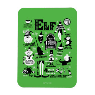 Elf Icons und Movie Quotes Magnet