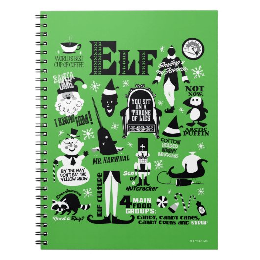 Elf Icons und Movie Quotes Notizblock (Vorderseite)