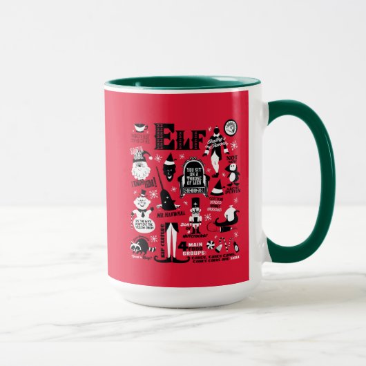 Elf Icons und Movie Quotes Tasse (Rechts)