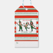 Elf Ihre Familie von Three Scarf Red Green Funny Geschenkanhänger (Vorderseite)
