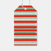 Elf Ihre Familie von Vier Funny Red & Green Urlaub Geschenkanhänger (Rückseite)