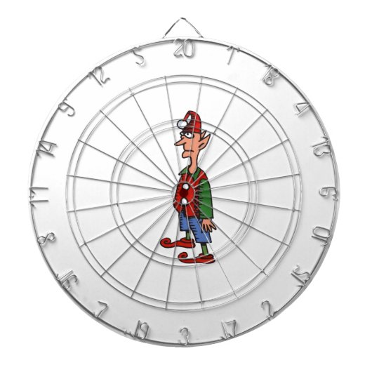 Elf im Aufmerksamkeitsdartboard Dartscheibe (vorne)