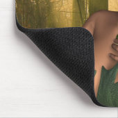 Elf in der Holz-Mausunterlage Mousepad (Ecke)