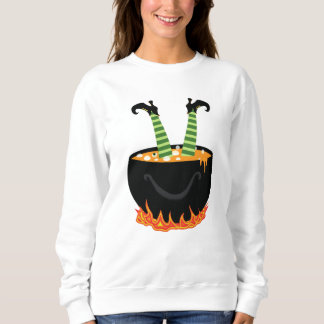 Elf in kochendem Wasser Halloween-Geschenk Sweatshirt