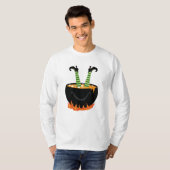 Elf in kochendem Wasser Halloween-Geschenk T-Shirt (Vorne ganz)