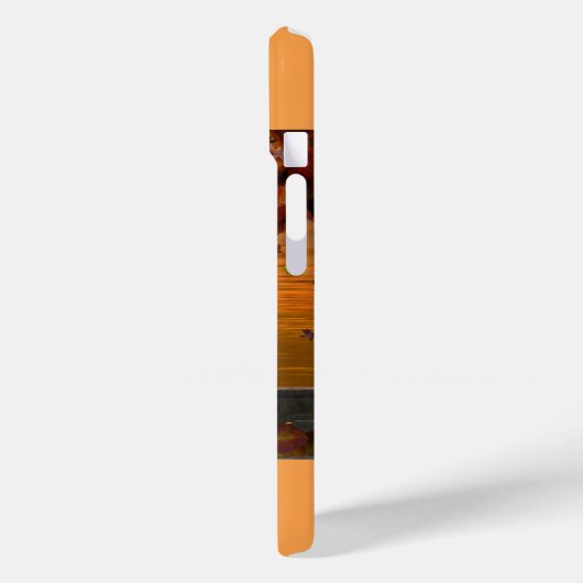 Elf in sinkenden Blätter gegen einen Sonnenunterga Case-Mate iPhone Hülle (Rückseite / Links)