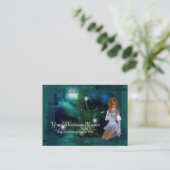 Elf-Insel-Fantasie-Visitenkarten Visitenkarte (Stehend Vorderseite)