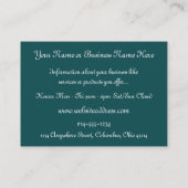 Elf-Insel-Fantasie-Visitenkarten Visitenkarte (Rückseite)