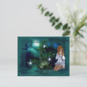 Elf Island Fantasy Design Postkarte (Stehend Vorderseite)