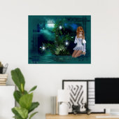 Elf Island Fantasy Poster Print (Heimbüro)