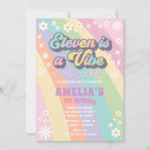 Elf ist eine lebhafte Einladung zum Geburtstag (Vorderseite)