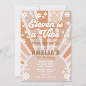 Elf ist eine lebhafte Einladung zum Geburtstag (Vorderseite)