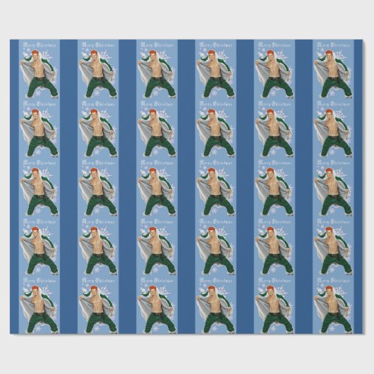 Elf-Junge Geschenkpapier (Flach)