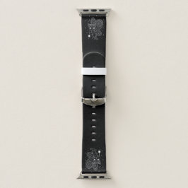 Elf-Katze - Fee Wings Miezekatze auf Schwarzem Apple Watch Armband