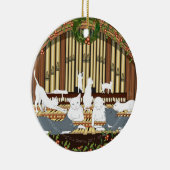 Elf Katzen, die… Doppeltes leiten, versahen mit Keramik Ornament (Rechts)