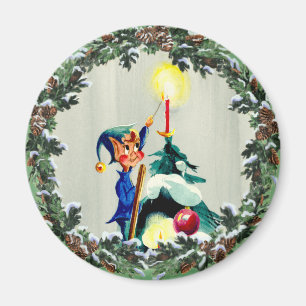 ELF, KEGEL u. WEIHNACHTSBAUM durch SHARON SHARPE Magnet