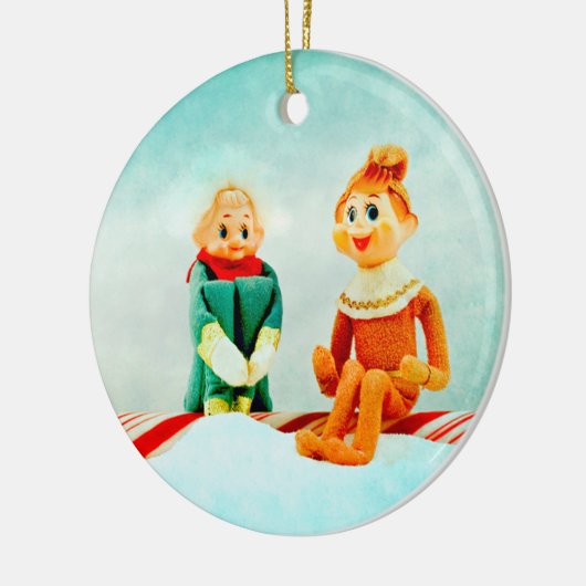 Elf Keramik Ornament (Links)