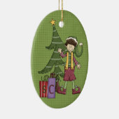 Elf Keramik Weihnachtsschmuck (Rechts)