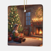 Elf Keramikornament (Links)