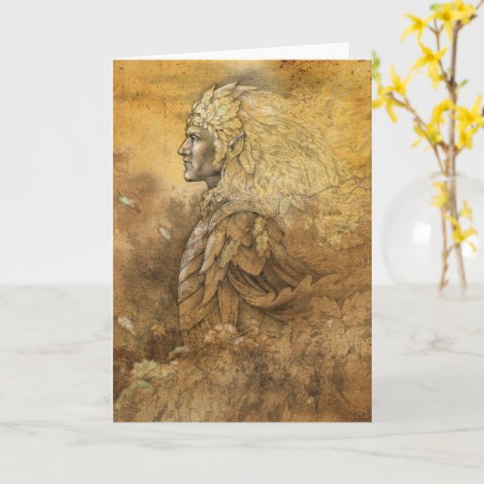 Elf-König Karte (Gelbe Blume)