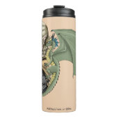 Elf-Krieger-Drache Fantasy Magisches Mittelalter P Thermosbecher (Vorderseite)