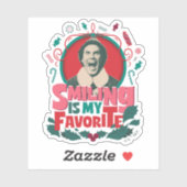 Elf - Lächeln ist mein Favorit Aufkleber (Blatt)