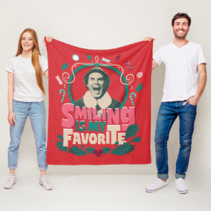 Elf - Lächeln ist mein Favorit Fleecedecke