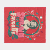 Elf - Lächeln ist mein Favorit Fleecedecke (Vorderseite (Horizontal))