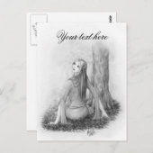 Elf Lady Postkarte (Vorne/Hinten)
