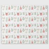 Elf Laundry Pattern Geschenkpapier (Flach)