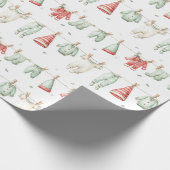 Elf Laundry Pattern  Geschenkpapier (Ecke)