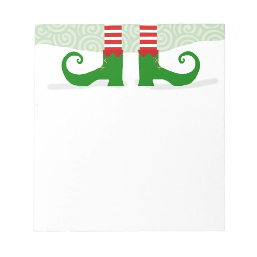 Elf Legs Notepad Notizblock (Vorderseite)