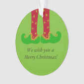 Elf Legs, Weihnachten, du individualisierst Orname Ornament (Vorderseite)