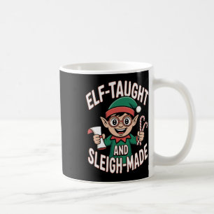 Elf lehrte und leigh-made Weihnachtself Kaffeetasse