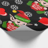 Elf Liebe Gift Wrap Personalisiert Geschenkpapier (Ecke)