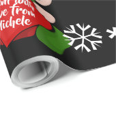 Elf Liebe Gift Wrap Personalisiert Geschenkpapier (Rolleneckpunkt)