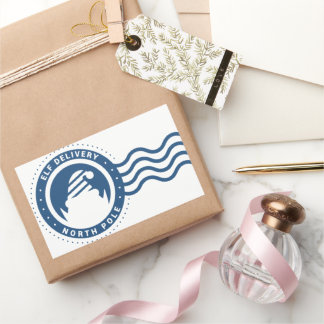 Elf-Lieferung Nordpol Rechteckiger Aufkleber