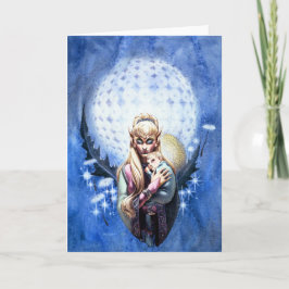 Elf Madonna Grußkarte Feiertagskarte