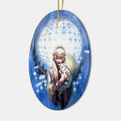 Elf Madonna Keramikornament (Links)