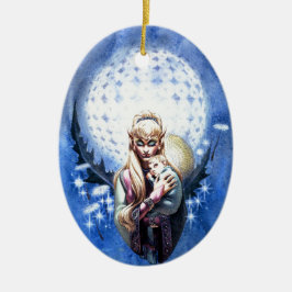 Elf Madonna Keramikornament