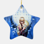 Elf Madonna Keramikornament (Vorne)