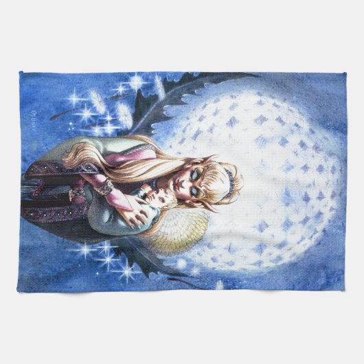 Elf Madonna Küchentuch (Horizontal)