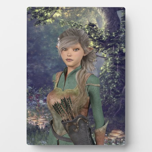 Elf Maiden im Wald Fotoplatte (Vorderseite)