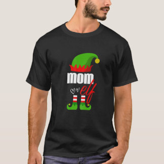 Elf Mama Weihnachtself Familienkostüm für Mo T-Shirt